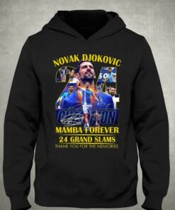 Novak Djokovic Mamba Forever 24 Grand Slams Thank You For The Memories T-shirt 2 Novak Djokovic Mamba Forever 24 Grand Slams Thank You For The Memories T shirt 3