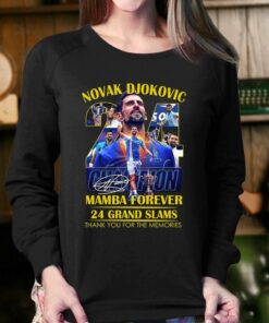 Novak Djokovic Mamba Forever 24 Grand Slams Thank You For The Memories T-shirt 3 Novak Djokovic Mamba Forever 24 Grand Slams Thank You For The Memories T shirt 4