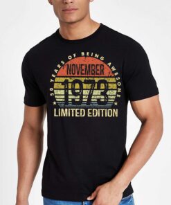 November 1973 50 Years Of Being Awesome Shirt