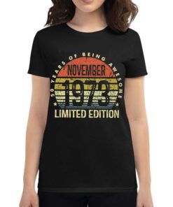 November 1973 50 Years Of Being Awesome Shirt