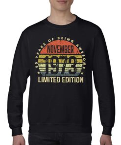 November 1973 50 Years Of Being Awesome Shirt 4