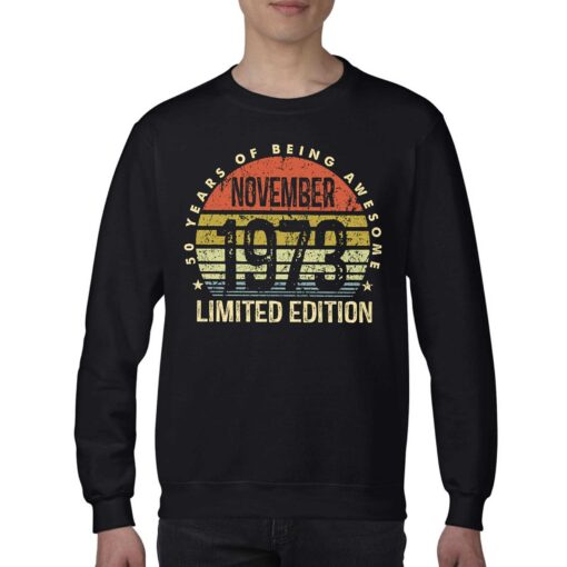 November 1973 50 Years Of Being Awesome Shirt