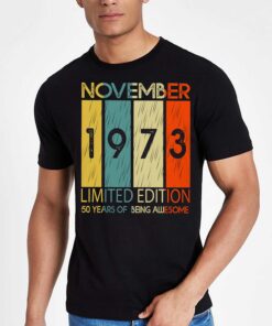 November 1973 50 Years Of Being Awesome Shirt Hoodie