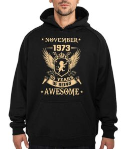 November 1973 50 Years Of Being Awesome T shirt 3