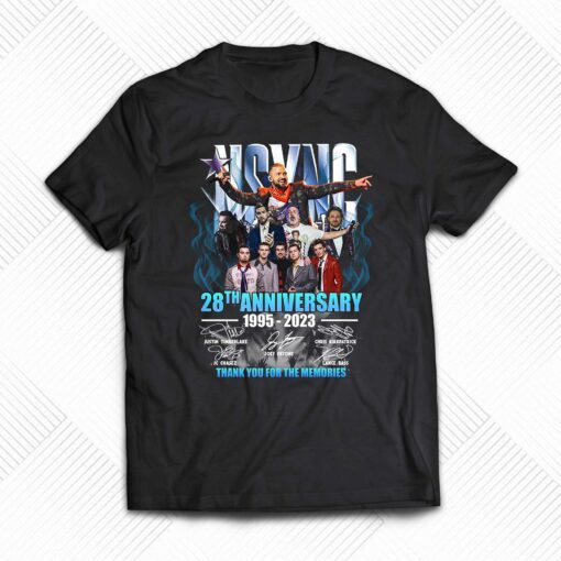 Nsync 28th Anniversary 1995 2023 Memories Shirt