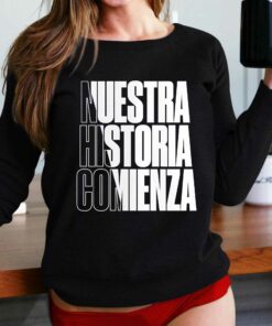Nuestra Historia Comienza 2023 Leagues Cup Motto T-shirt