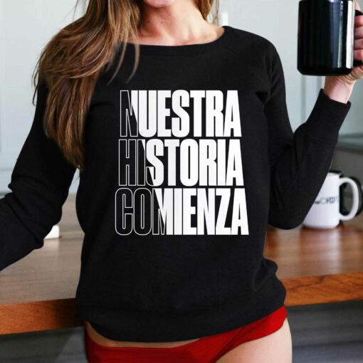 Nuestra Historia Comienza 2023 Leagues Cup Motto T-shirt