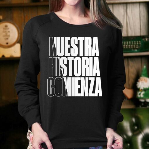 Nuestra Historia Comienza 2023 Leagues Cup Motto T-shirt