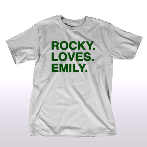 Obvious Shirts Rocky Loves Emily T-shirt