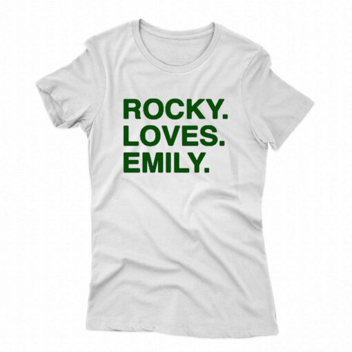 Obvious Shirts Rocky Loves Emily T-shirt