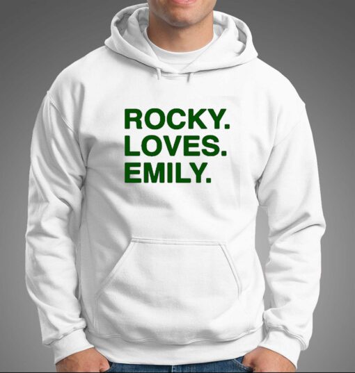 Obvious Shirts Rocky Loves Emily T-shirt