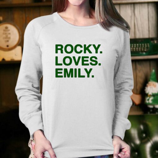 Obvious Shirts Rocky Loves Emily T-shirt