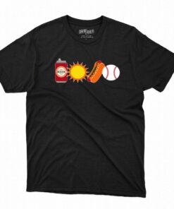 Obviousshirt Beer Sun Sausages Baseball T-shirt