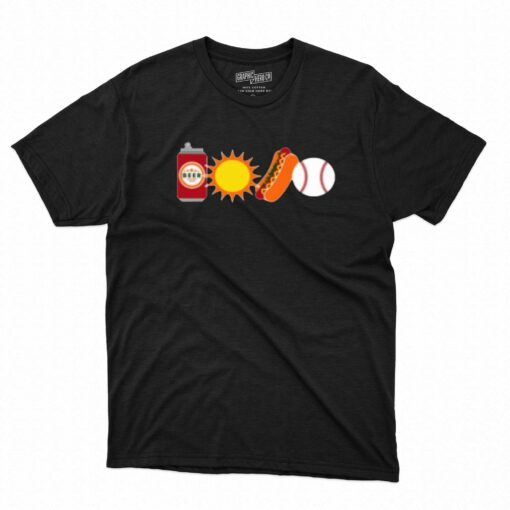 Obviousshirt Beer Sun Sausages Baseball T-shirt