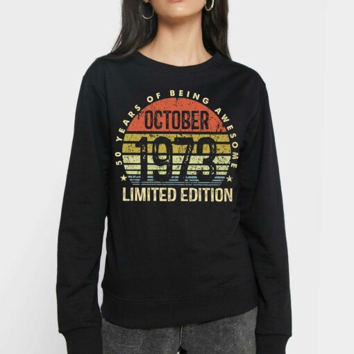 October 1973 50 Years Of Being Awesome Shirt