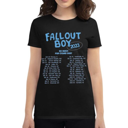 Official 2023 Fall Out Boy Unisex Bubbles So Much For Stardust Tour T-shirt