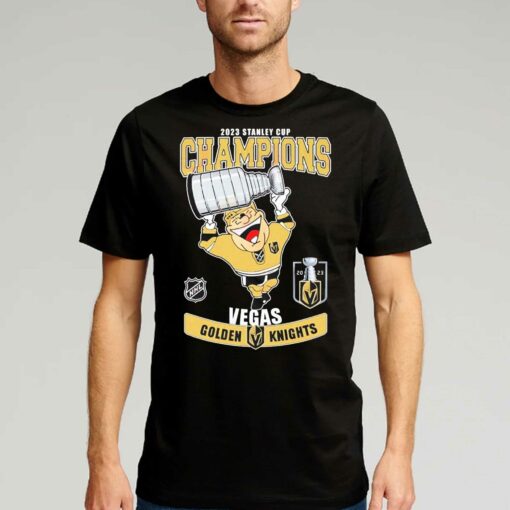 Official 2023 Stanley Cup Champions Vegas Golden Knights Mascot Shirt