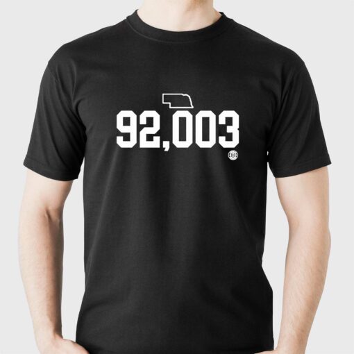 Official 92003 Nebraska T-shirt