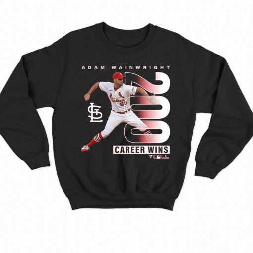 Official Adam Wainwright St Louis Cardinals 200th Career Win T-shirt