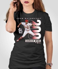 Official Adam Wainwright St Louis Cardinals 200th Career Win T-shirt