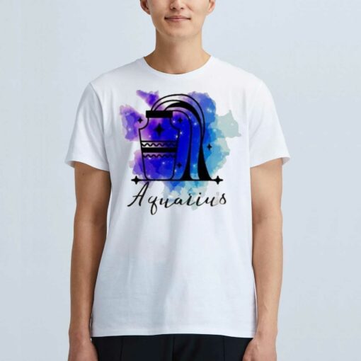 Official Aquarius Zodiac Watercolor Logo 2023 Shirt