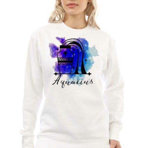 Official Aquarius Zodiac Watercolor Logo 2023 Shirt