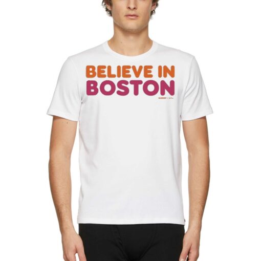 Official Believe In Boston X Dunkin T-shirt