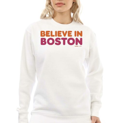 Official Believe In Boston X Dunkin T-shirt