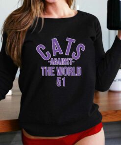 Official Cats Against The World 51 T-shirt Mike Bajakian Pat Fitzgerald