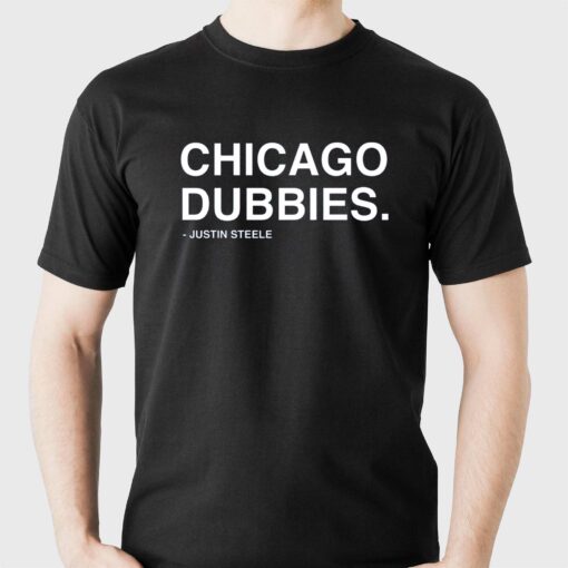 Official Chicago Dubbies Justin Steele T-shirt