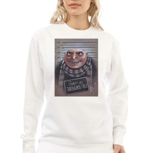 Official County Jail Gru Despicable Me Evil Genius Portrait Shirt