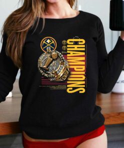 Official Denver Nuggets 2023 Nba Finals Champions Slam Bling Ring T-shirt
