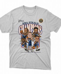 Official Denver Nuggets 2023 Nba Finals Champions Windmill Team Caricature T-shirt Official Denver Nuggets 2023 Nba Finals Champions Windmill Team Caricature T-shirt