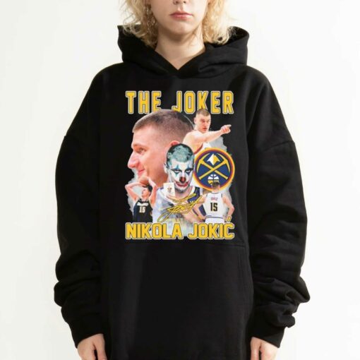 Official Denver Nuggets The Joker Nikola Jokic Signature 2023 Crewneck Sweatshirt