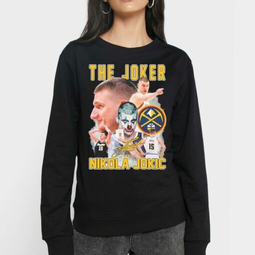 Official Denver Nuggets The Joker Nikola Jokic Signature 2023 Crewneck Sweatshirt