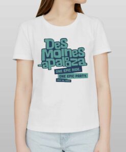 Official Des Moines-apalooza Text Logo Blue Shirt Official Des Moines-apalooza Text Logo Blue Shirt