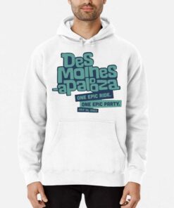 Official Des Moines apalooza Text Logo Blue Shirt 3