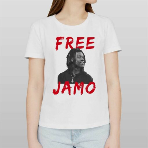 Official Detroit Lions Kerby Joseph Wearing Free Jamo T-shirt