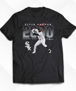 Official Elvis Andrus Chicago White Sox 2000 Hits T-shirt
