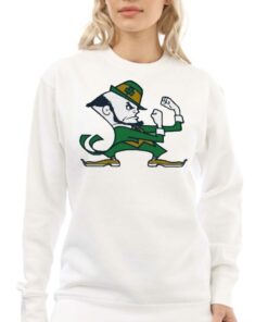 Official Frank Fleming Wearing Notre Dame Leprechaun Fighting Irish Shirt 4