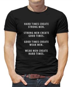 Official Hard Times Create Strong Men Shirt Official Hard Times Create Strong Men Shirt