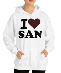 Official I Love San Shirt 2 Official I Love San Shirt 3