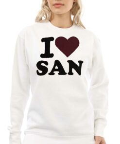 Official I Love San Shirt 3 Official I Love San Shirt 4