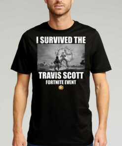 Official I Survived The Travis Scott Fortnite Concert T-shirt