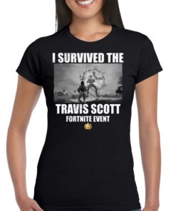 Official I Survived The Travis Scott Fortnite Concert T-shirt