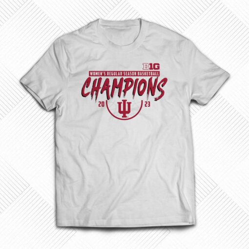 Official Indiana Hoosiers 2023 Big Ten Women’s Basketball Regular Season Champions T-shirt