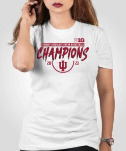 Official Indiana Hoosiers 2023 Big Ten Women’s Basketball Regular Season Champions T-shirt Official Indiana Hoosiers 2023 Big Ten Women’s Basketball Regular Season Champions T-shirt