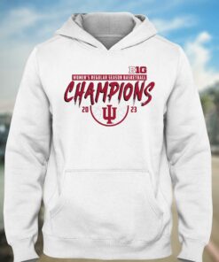 Official Indiana Hoosiers 2023 Big Ten Womens Basketball Regular Season Champions T shirt 3