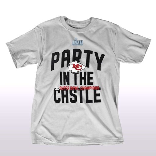 Official Kansas City Chiefs Super Bowl Lvii Champions Party In The Castle T-shirt