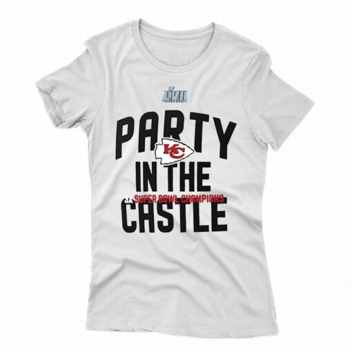 Official Kansas City Chiefs Super Bowl Lvii Champions Party In The Castle T-shirt